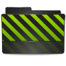 Folder Green Caution Icon 96x96 png